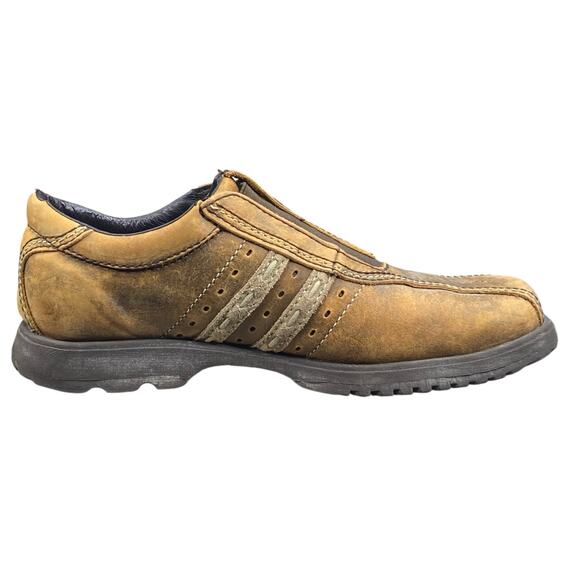 Vintage Y2K Bed Stu Mens Brown Distressed Leather Slip On Sneaker Size US 11 - Picture 4 of 11